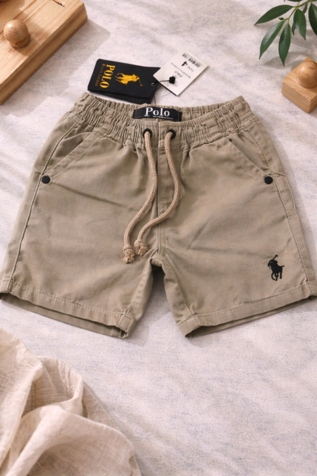 Bermuda Infantil Bege Casual Premium