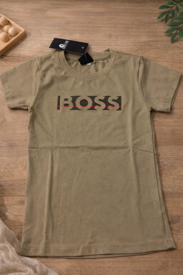 Camiseta Infantil Bege Premium