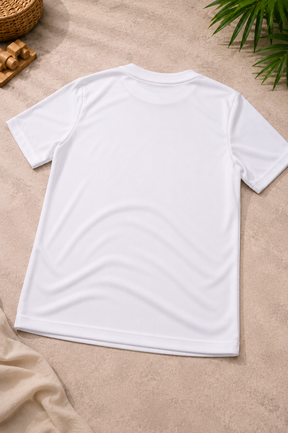 Camiseta Infantil Brasil Branca Estilo Seleção