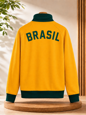 Jaqueta Nike Brasil CBF Amarela e Verde