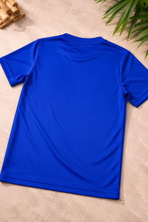Camiseta Infantil Brasil Azul Estilo Seleção