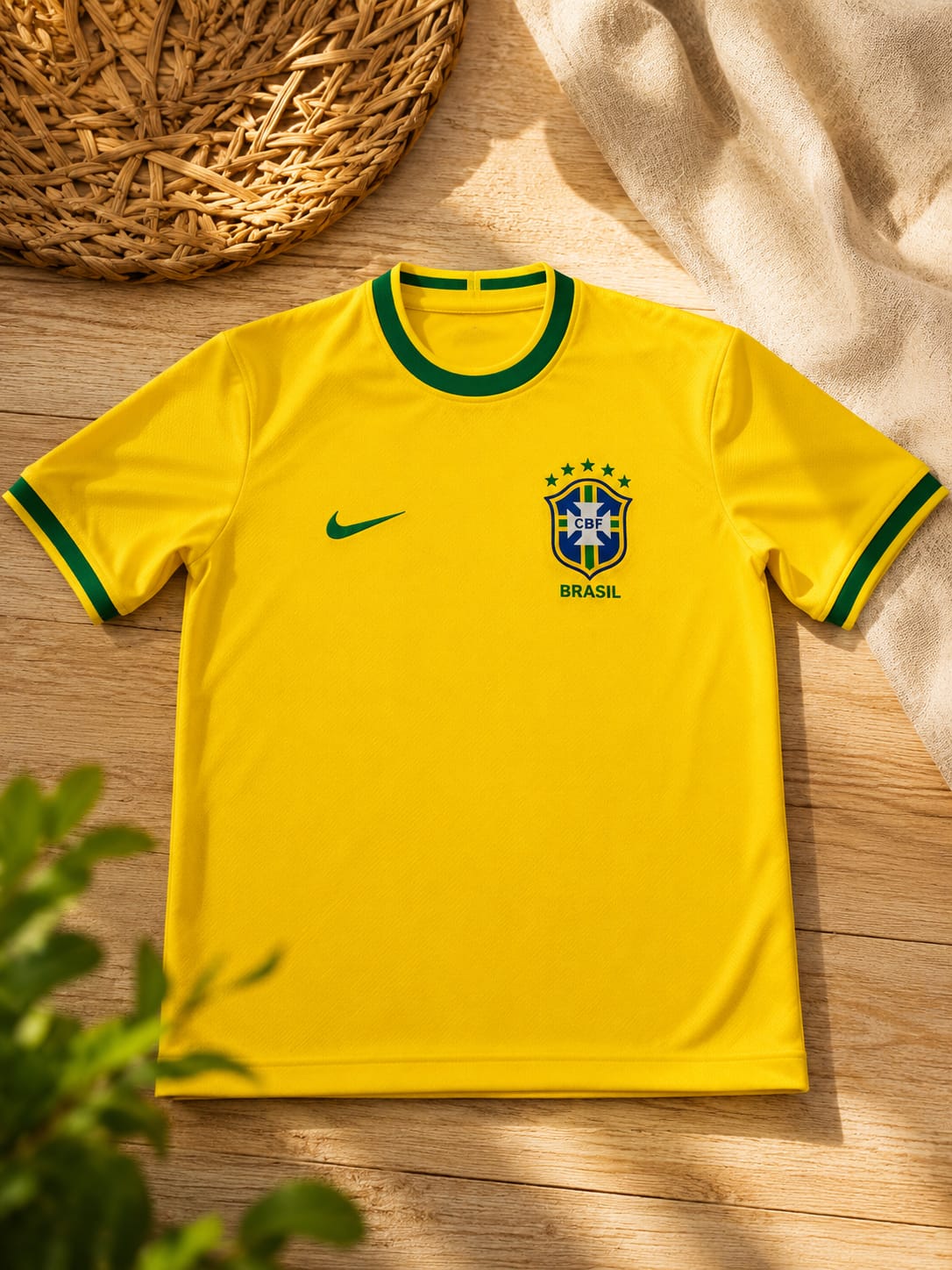 Camiseta Brasil Premium Verde & Amarelo