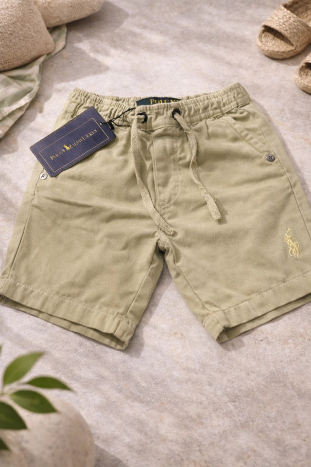 Bermuda Infantil Bege Casual Premium