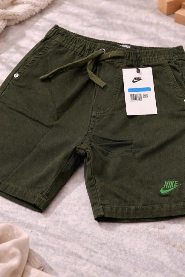 Bermuda Infantil Verde Militar Esportiva Premium