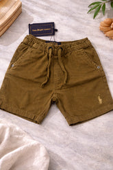 Bermuda Infantil Marrom Casual Premium