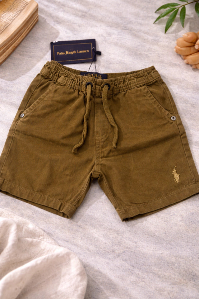Bermuda Infantil Marrom Casual Premium