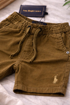 Bermuda Infantil Marrom Casual Premium