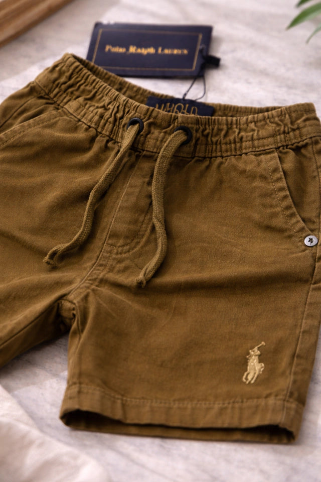 Bermuda Infantil Marrom Casual Premium