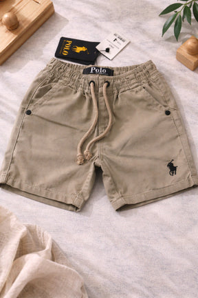 Bermuda Infantil Bege Casual Premium